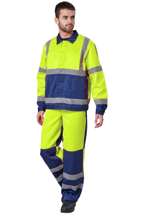 Костюм сигнальный «Дорожник» лимон